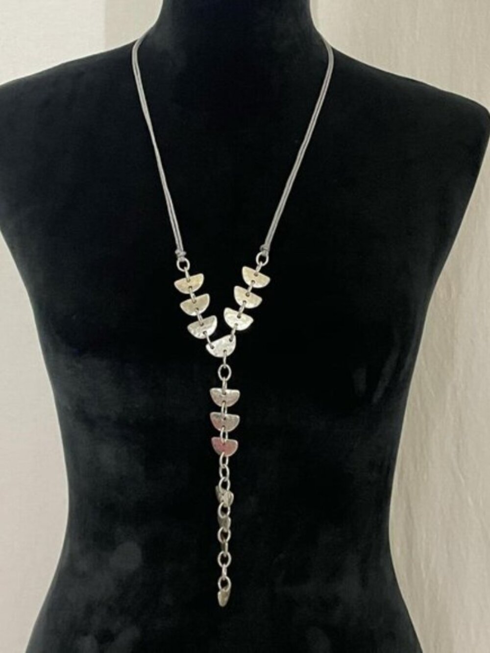 Silver Lotus Petal Necklace